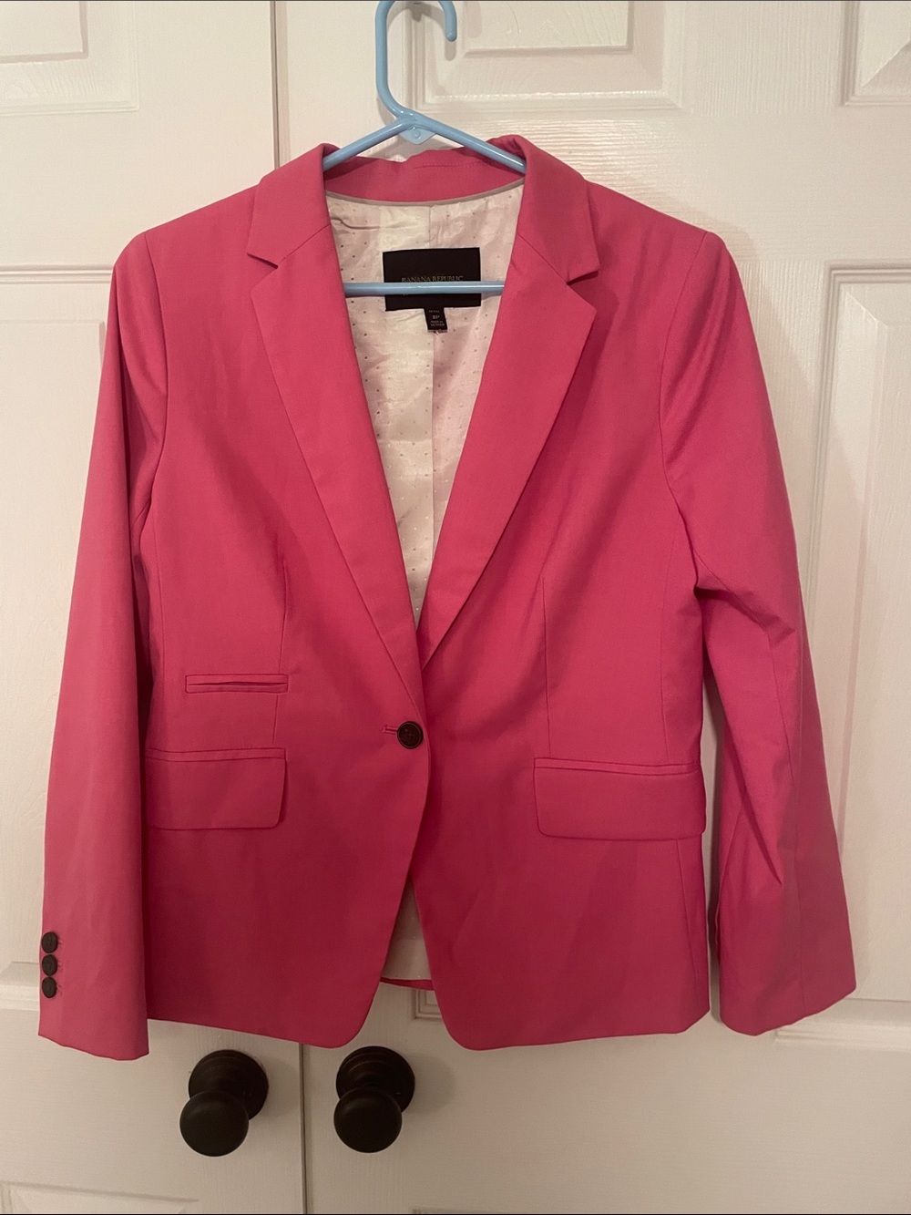 Banana Republic Hot Pink Single-Button Blazer